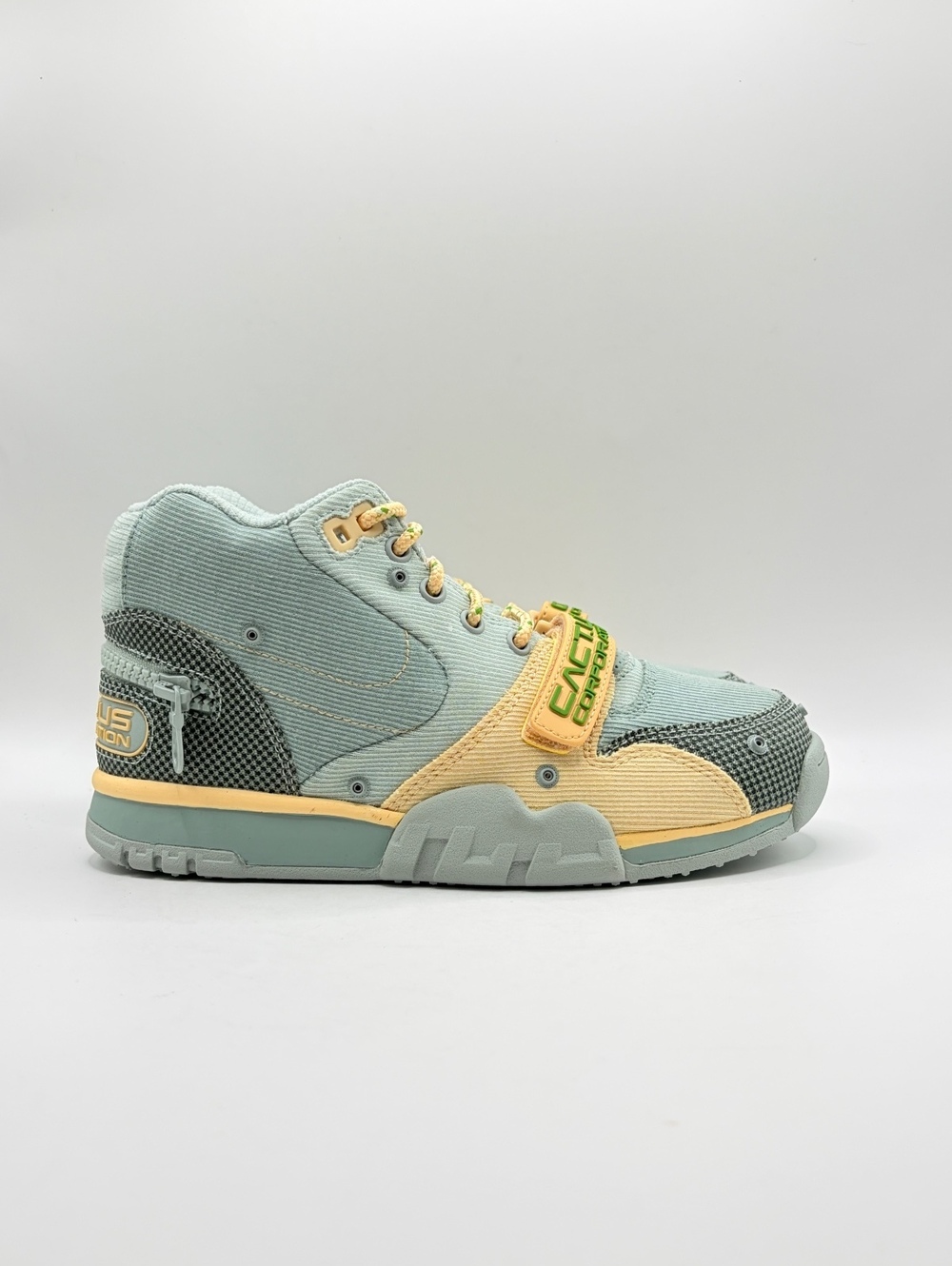 Travis Scott x Nike Air Trainer 1 SP CACT.US CORP “Grey Haze” Sneakers 5.5 Women